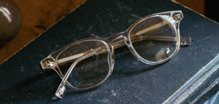 Crystal*Elm Burl*frames only | Shwood Douglas Acetate RX Eyeglasses Crystal