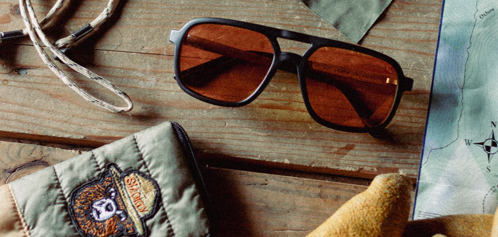 Matte Black*Walnut*Basic Polarized Amber + Matte Black*Walnut*HD Plus Polarized Amber + Matte Black*Walnut*RX | CAMP Glacier Matte Black Sunglasses