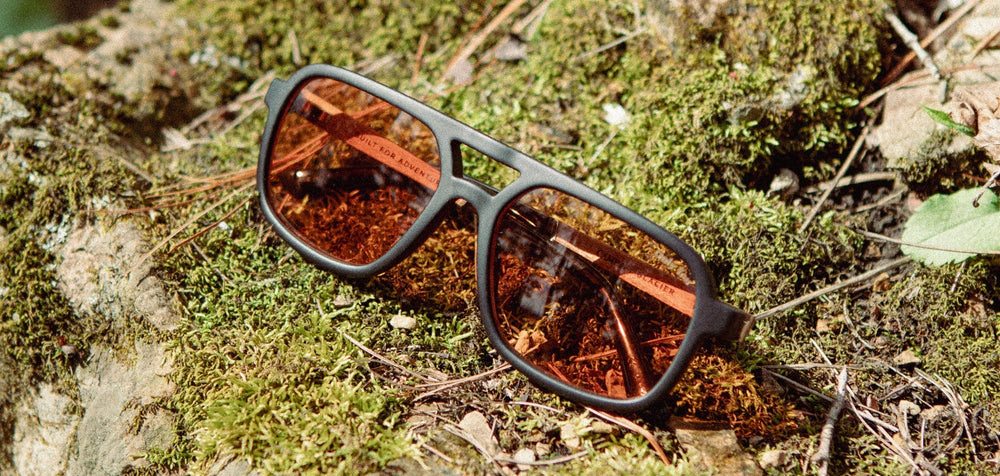 Matte Black*Walnut*Basic Polarized Amber + Matte Black*Walnut*HD Plus Polarized Amber + Matte Black*Walnut*RX | CAMP Glacier Matte Black Sunglasses