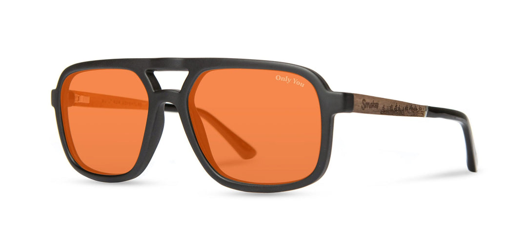 Matte Black*Walnut*Basic Polarized Amber + Matte Black*Walnut*HD Plus Polarized Amber + Matte Black*Walnut*RX | CAMP Glacier Matte Black Sunglasses