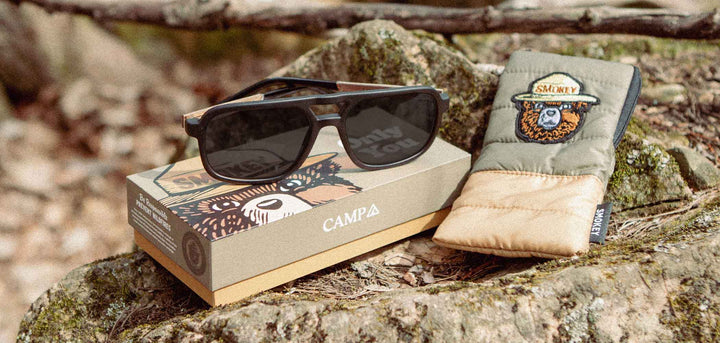 Matte Black*Walnut*HD Plus Polarized Grey | CAMP Glacier Matte Black Sunglasses