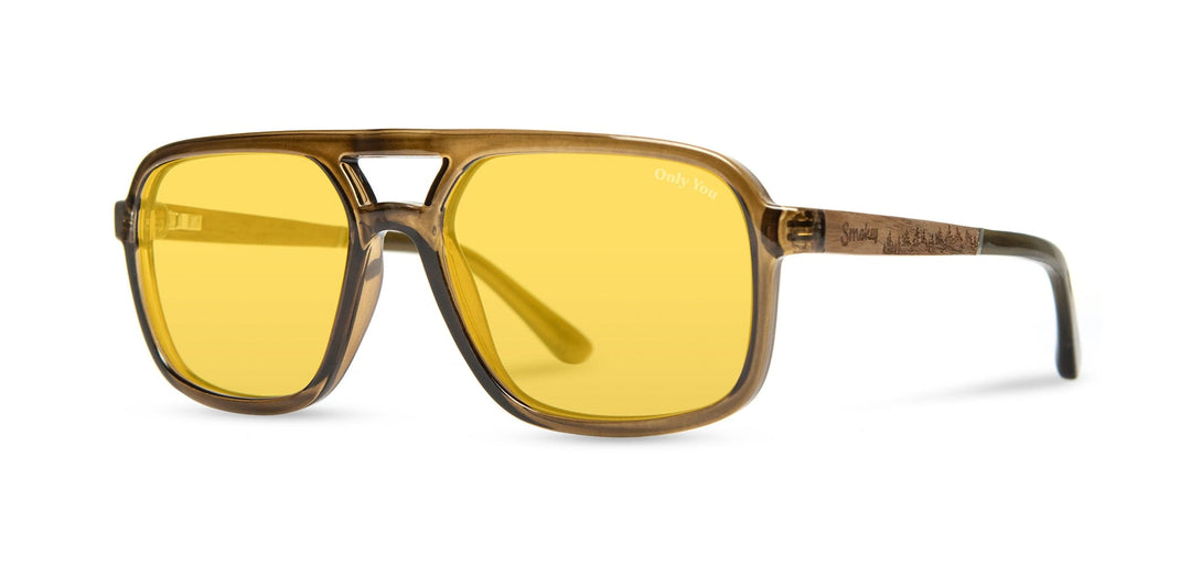 Moss*Walnut*Basic Polarized Yellow + Moss*Walnut*HD Plus Polarized Yellow + Moss*Walnut*RX | CAMP Glacier Matte Moss Walnut Sunglasses