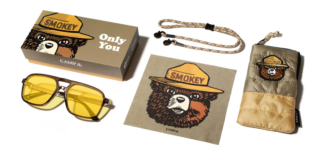 Moss*Walnut*Basic Polarized Yellow + Moss*Walnut*HD Plus Polarized Yellow + Moss*Walnut*RX | CAMP Glacier Matte Moss Walnut Sunglasses