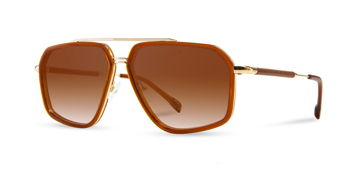 Rust*Mahogany*Brown Fade + Rust*Mahogany*Brown Fade Polarized | Shwood Keizer Acetate Sunglasses Rust