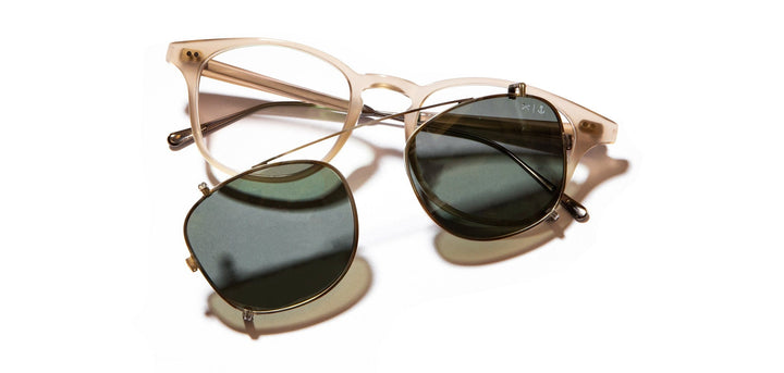 Ivory and Brazed Steel*G15 Polarized | Shwood Kennedy Iron and Resin Glasses