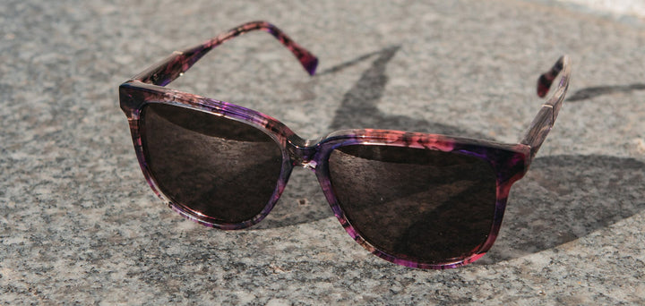Amethyst*Amethyst*Grey + Amethyst*Amethyst*Grey Polarized | Shwood Mckenzie Acetate Sunglasses Amethyst