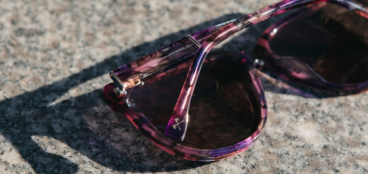 Amethyst*Amethyst*Grey + Amethyst*Amethyst*Grey Polarized | Shwood Mckenzie Acetate Sunglasses Amethyst