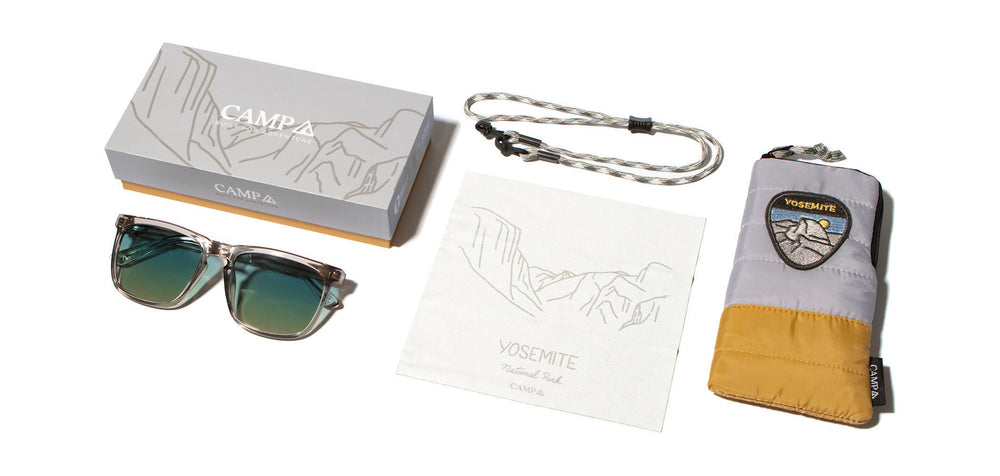 Slate*Engraved Walnut*Basic Polarized Sky + Slate*Engraved Walnut*HD Plus Polarized Sky | CAMP Ridge Yosemite Sunglasses