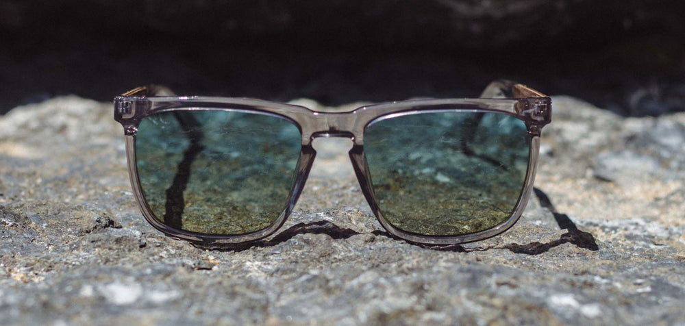 Slate*Engraved Walnut*Basic Polarized Sky + Slate*Engraved Walnut*HD Plus Polarized Sky | CAMP Ridge Yosemite Sunglasses