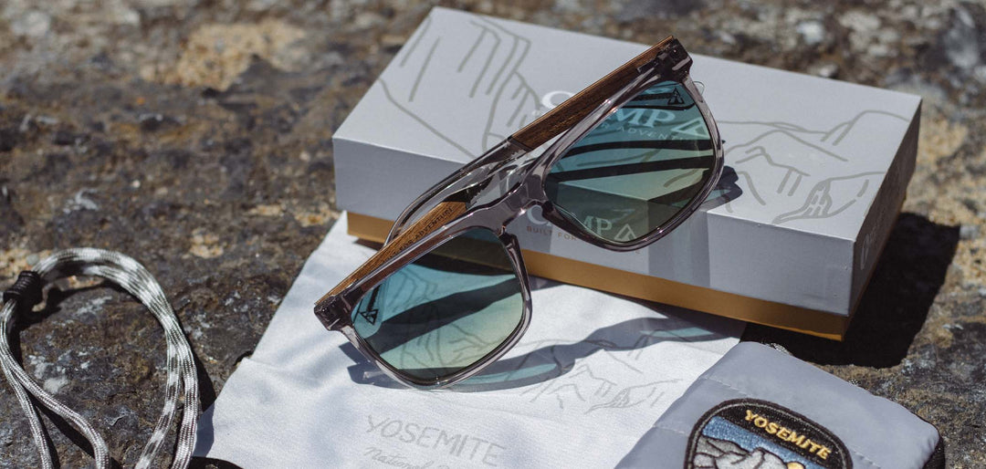 Slate*Engraved Walnut*Basic Polarized Sky + Slate*Engraved Walnut*HD Plus Polarized Sky | CAMP Ridge Yosemite Sunglasses