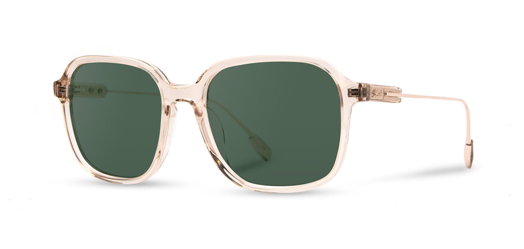 Champagne*G15 + Champagne*G15 Polarized | Shwood Donaca Acetate Sunglasses Champagne