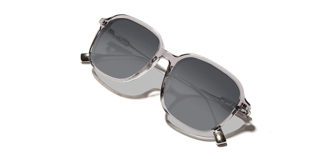 Smoke*Grey Fade + Smoke*Grey Fade Polarized | Shwood Donaca Acetate Sunglasses Smoke