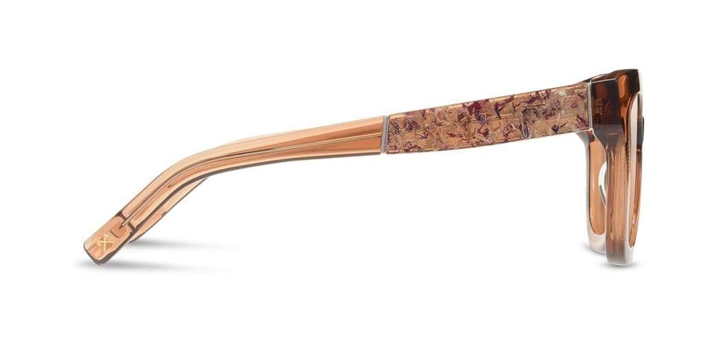 Copper*Rose Flower*Brown + Copper*Rose Flower*Brown Polarized | Shwood Lorane Acetate Sunglasses Copper