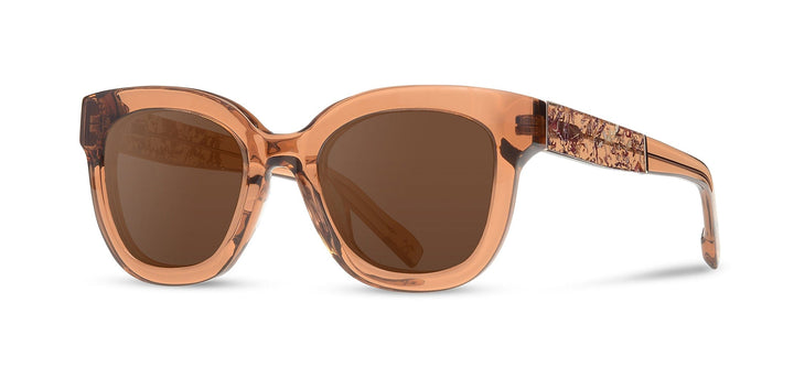 Copper*Rose Flower*Brown + Copper*Rose Flower*Brown Polarized | Shwood Lorane Acetate Sunglasses Copper