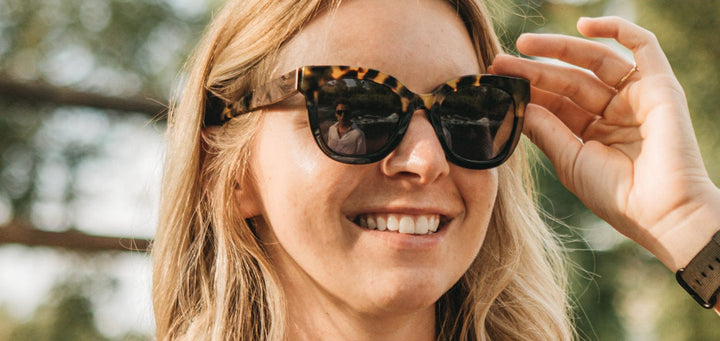 Leopard*Elm Burl*Grey + Leopard*Elm Burl*Grey Polarized | Shwood Lorane Acetate Sunglasses Leopard