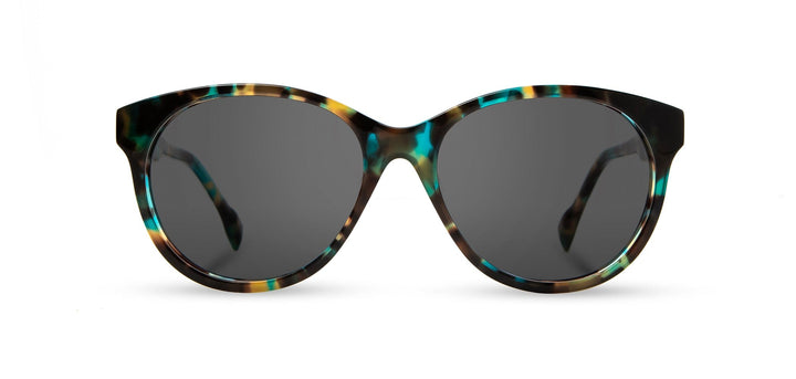 Blue Coral*Elm Burl*Grey + Blue Coral*Elm Burl*Grey Polarized | Shwood Madison Acetate Sunglasses