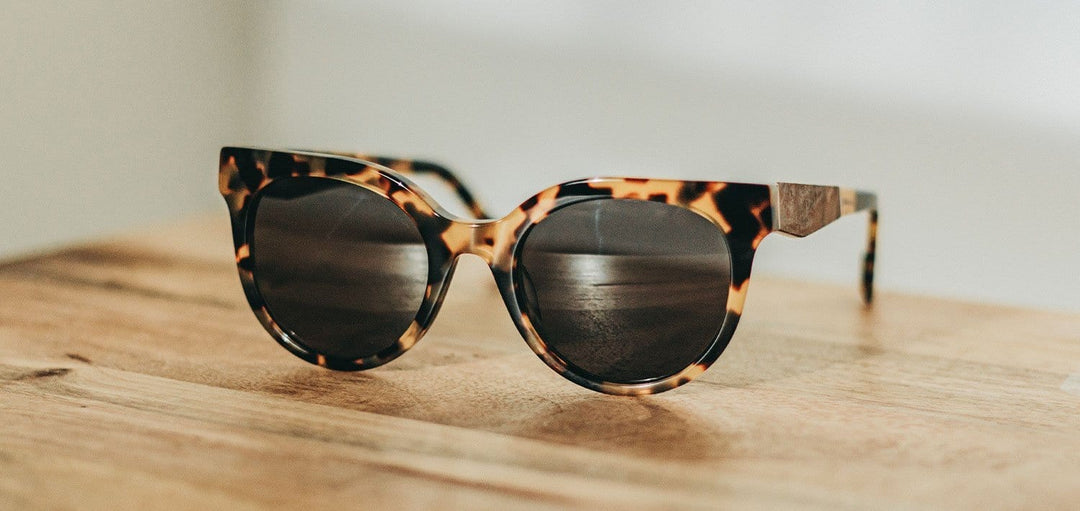 Leopard*Elm Burl*Grey + Leopard*Elm Burl*Grey Polarized | Shwood Lorane Acetate Sunglasses Leopard