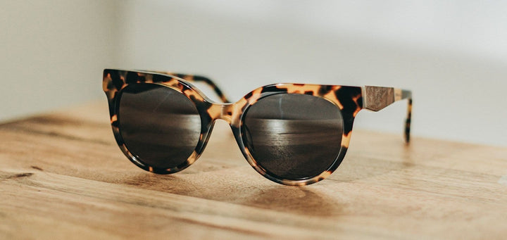 Leopard*Elm Burl*Grey + Leopard*Elm Burl*Grey Polarized | Shwood Lorane Acetate Sunglasses Leopard
